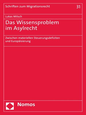 cover image of Das Wissensproblem im Asylrecht